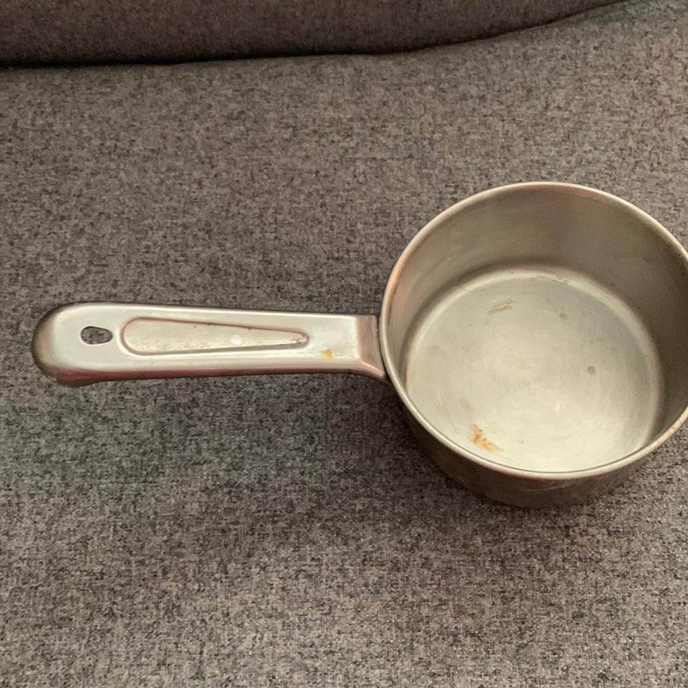 Small Stainless 4.5” small saucepan used in good condition (I have 2 in closet)